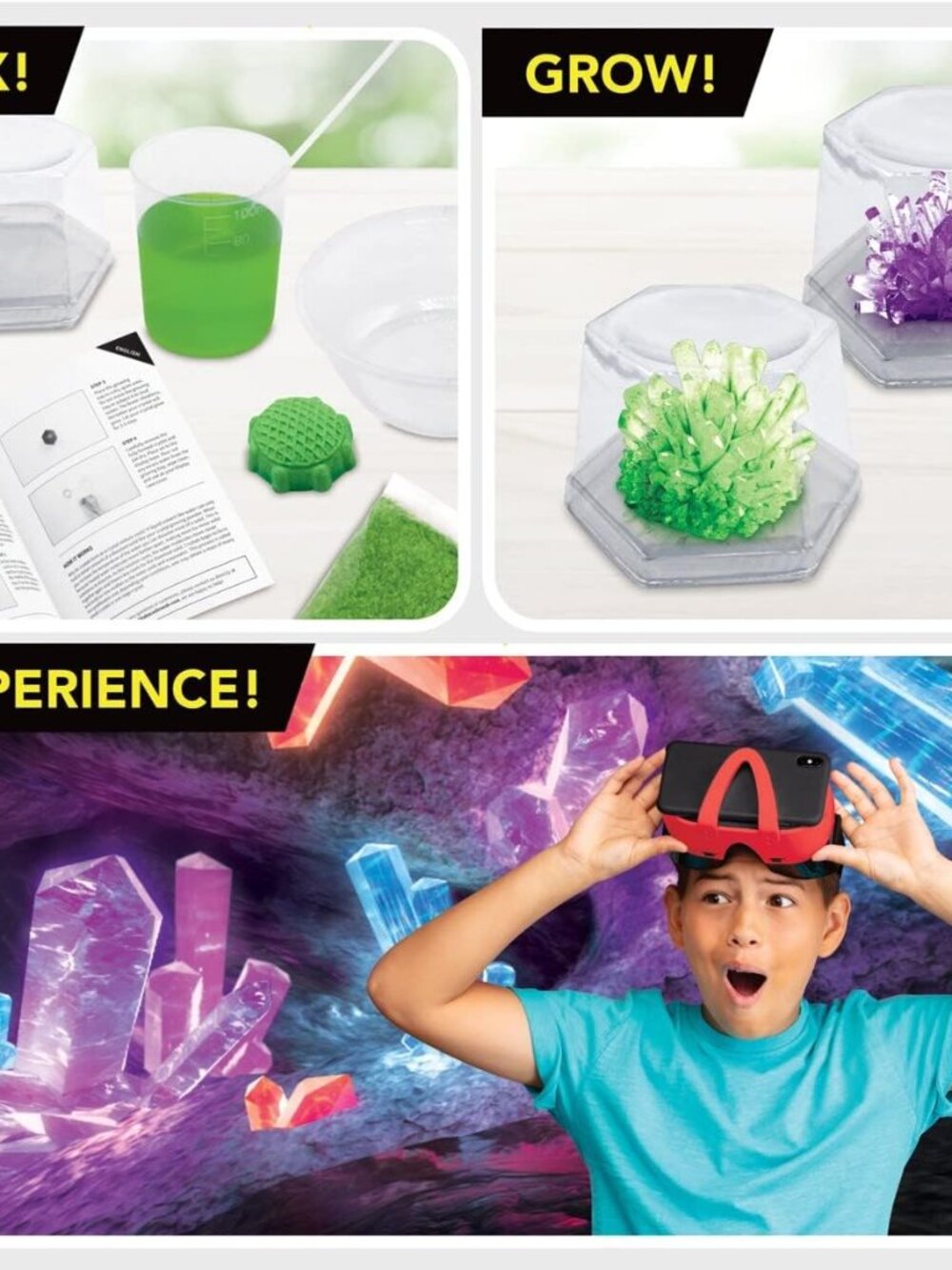 Abacus Brands Virtual Reality Crystal Lab VR - STEM Learning Activity Set - Picture 3 of 5